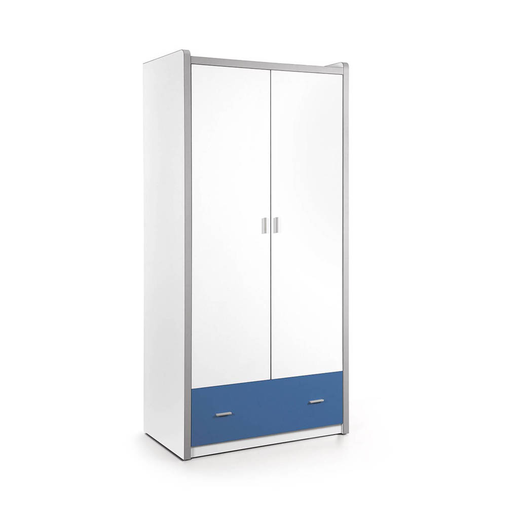 Vipack kledingkast Bonny, Wit/blauw