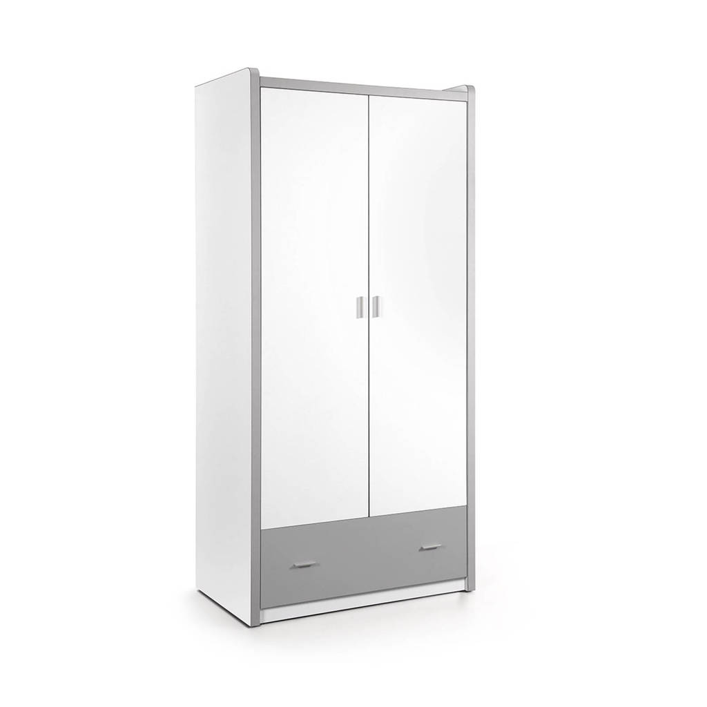 Vipack kledingkast Bonny, Wit/grijs