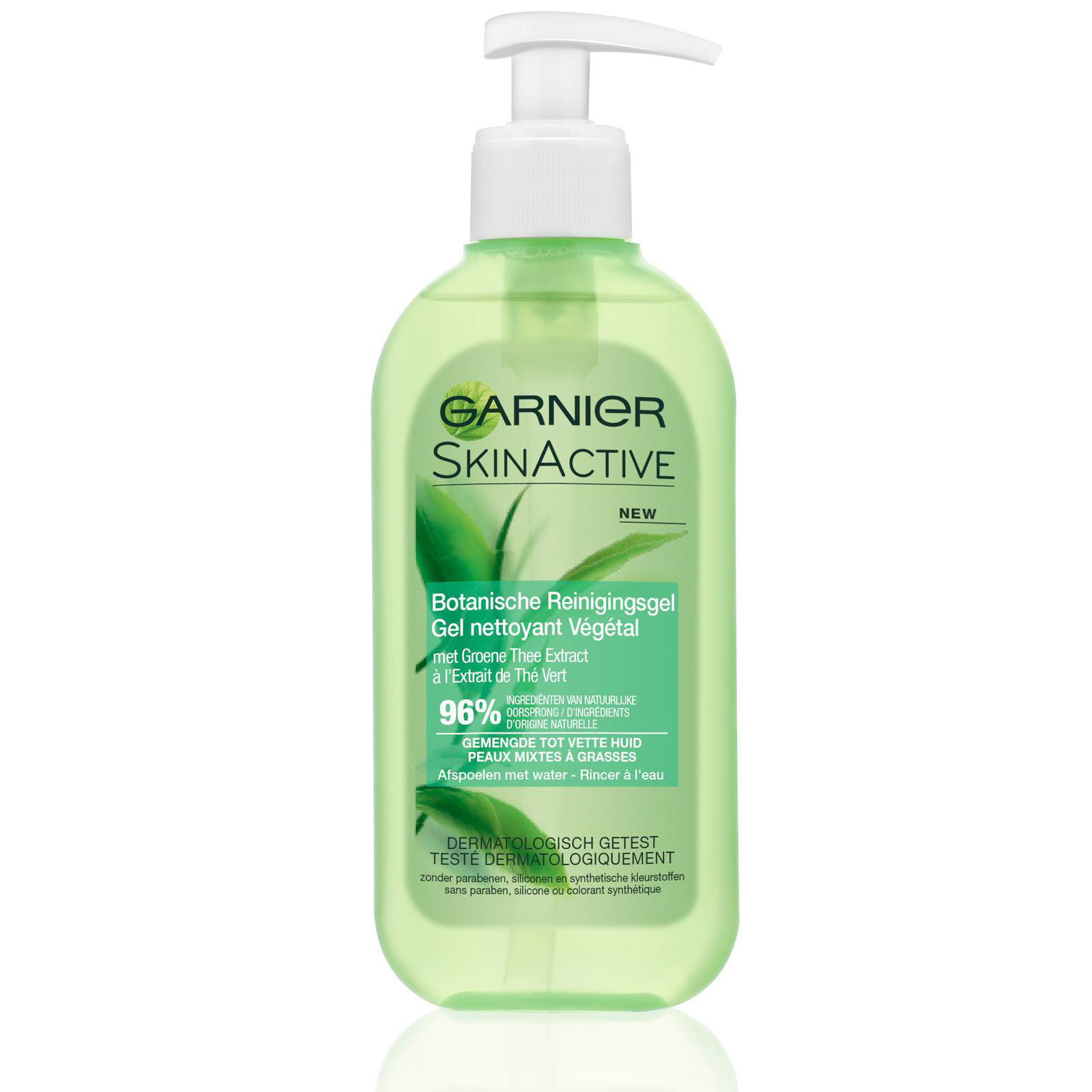 Garnier Skinactive Green Tea botanische 200ml reinigingsgel wehkamp