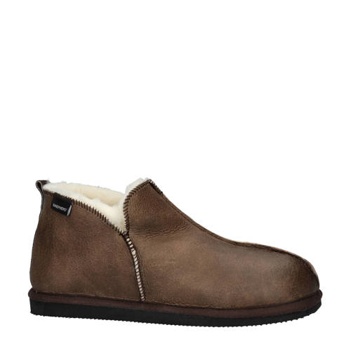 Shepherd Anton suède pantoffels bruin afbeelding