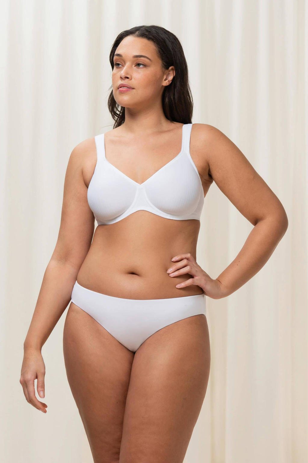 Triumph niet-voorgevormde beugelbh Modern Soft+Cotton wit
