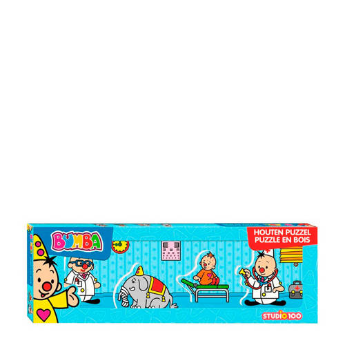 Studio 100 Bumba Dokter Mini Houten Vormenpuzzel 4 Stukjes studio 100 kopen in de aanbieding