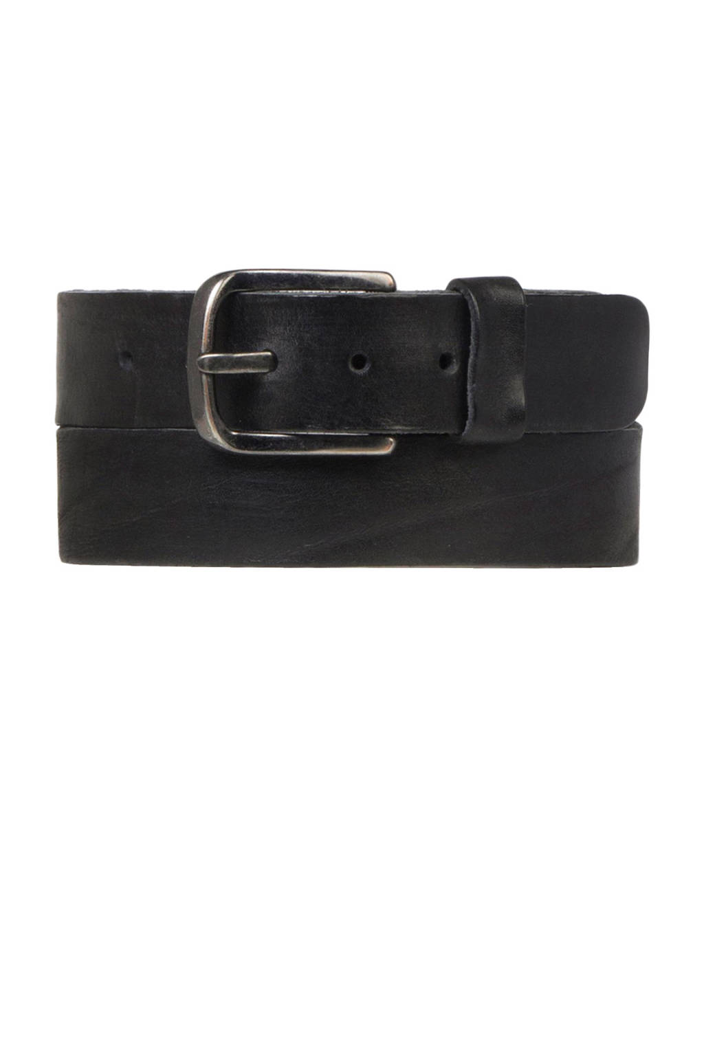 Cowboysbelt leren riem zwart, zwrat