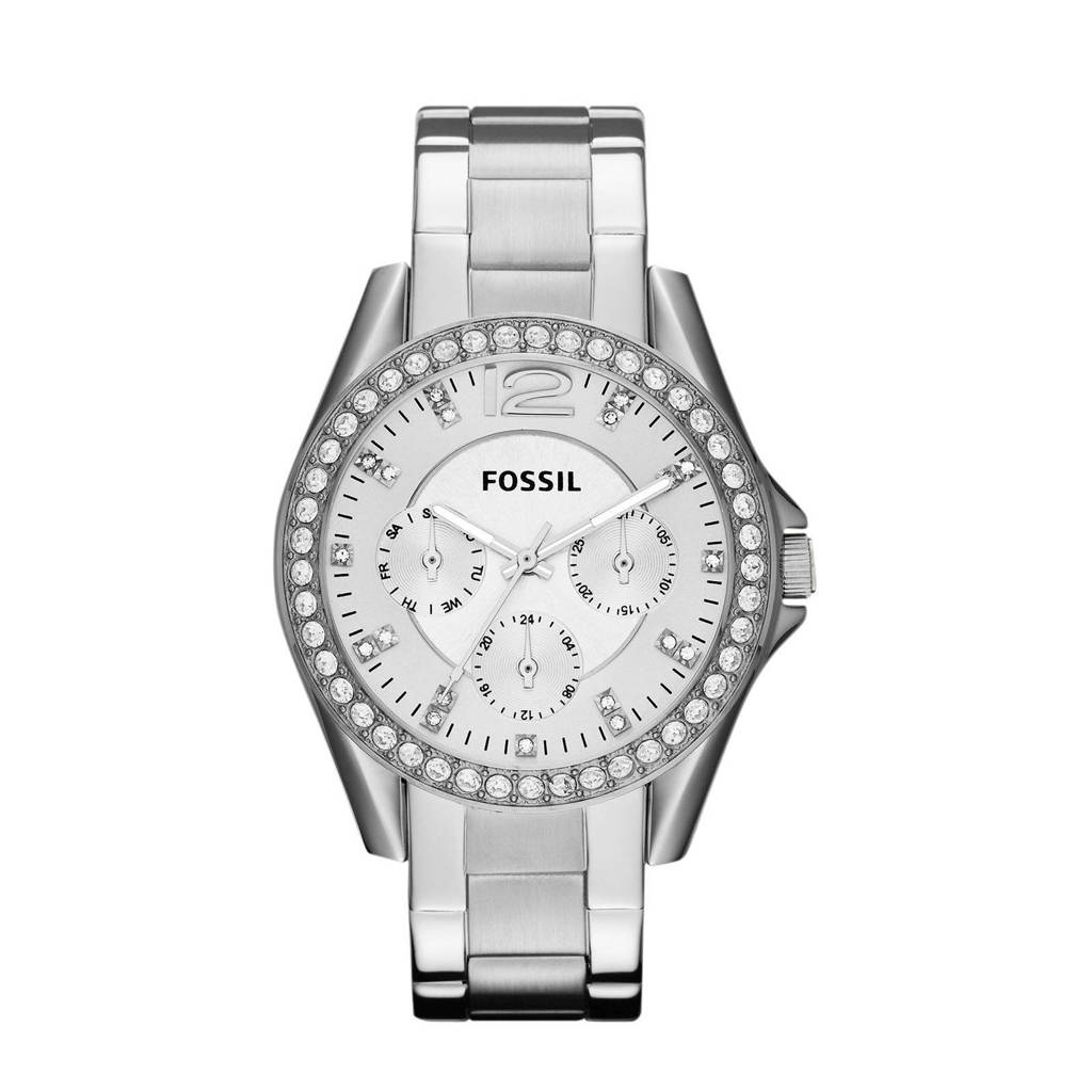 Fossil Riley Dames Horloge ES3202, Zilver