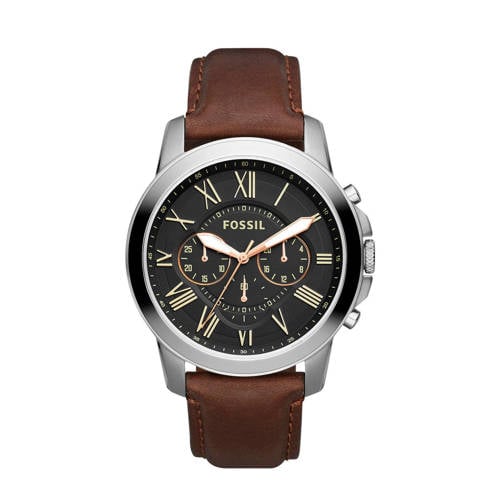 Fossil horloge FS4813 Grant zilverkleurig afbeelding