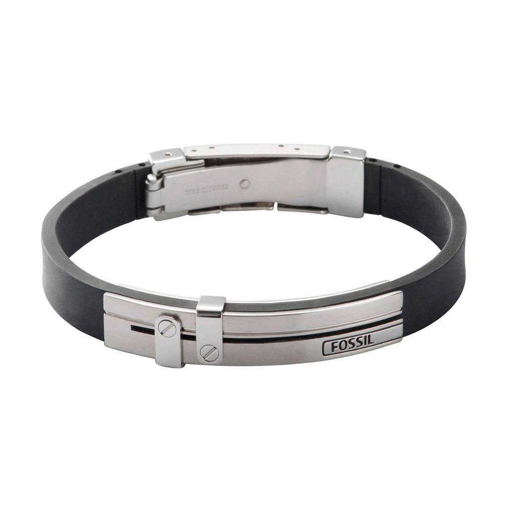 Fossil Mens Dress Heren Armband JF85096040, Zwart