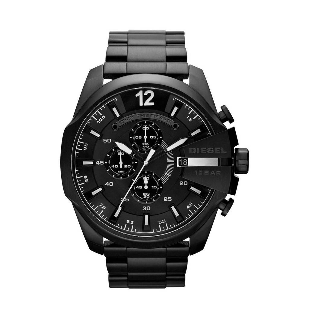 Diesel horloge Mega Chief DZ4283 zwart, Zwart