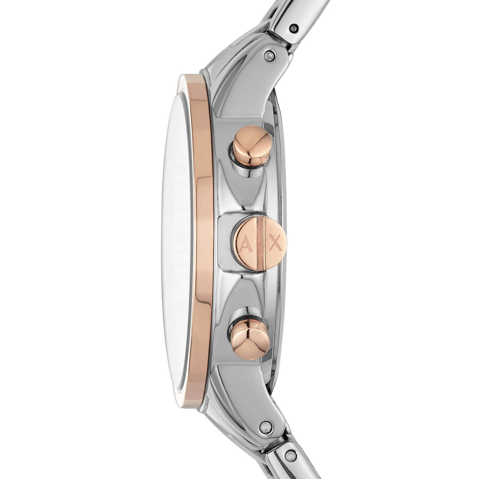 Armani Exchange horloge AX4331 Armani Exchange Zilver, rosé | wehkamp