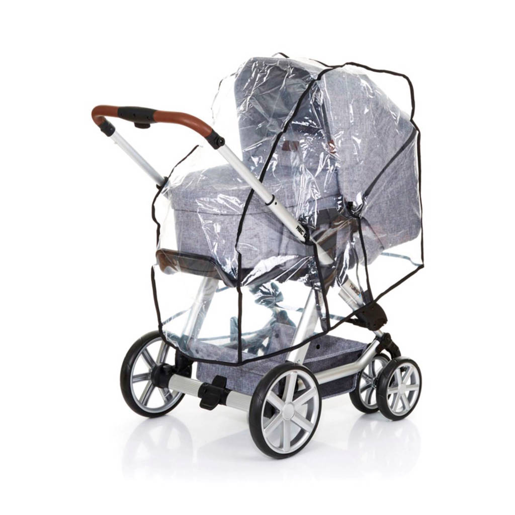 ABC Design regenkap voor kinderwagens, Transparant