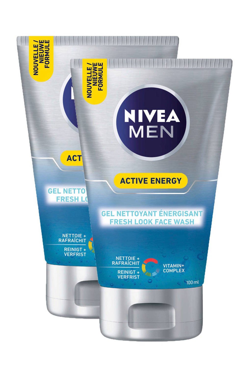 NIVEA FOR MEN Active Energy Face Wash