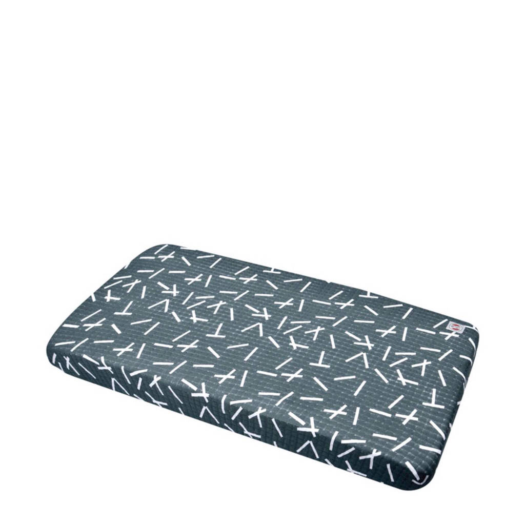 Lodger katoenen Slumber baby hoeslaken 40 x 80 cm Carbon