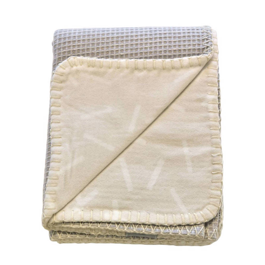 Lodger Dreamer baby wiegdeken 70 x 95 cm honeycomb ivory, Ivory