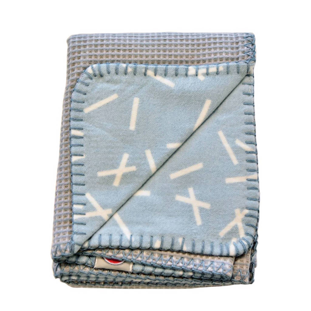 Lodger Dreamer baby wiegdeken 70 x 95 cm honeycomb steelgrey, Steelgrey