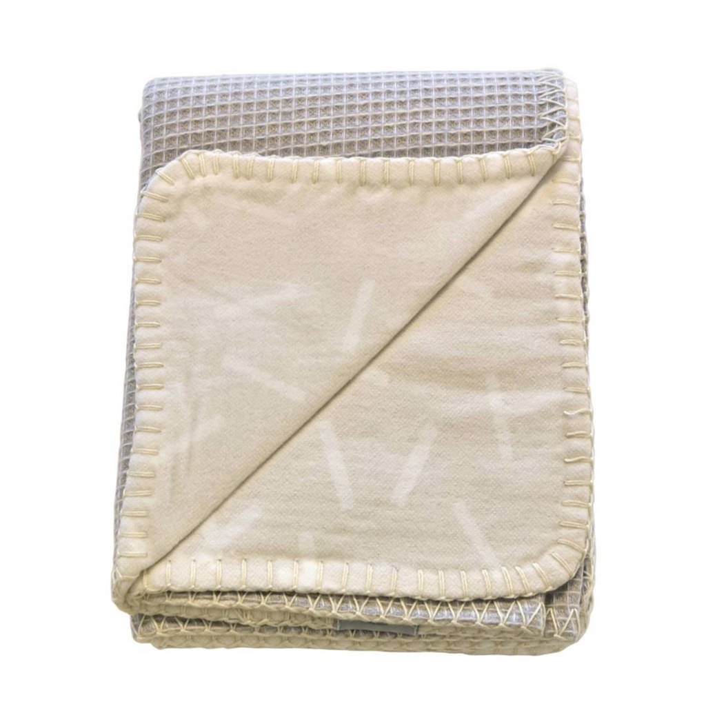 Lodger Dreamer ledikantdeken 110 x 140 cm honeycomb ivory, 110x140, Ivory