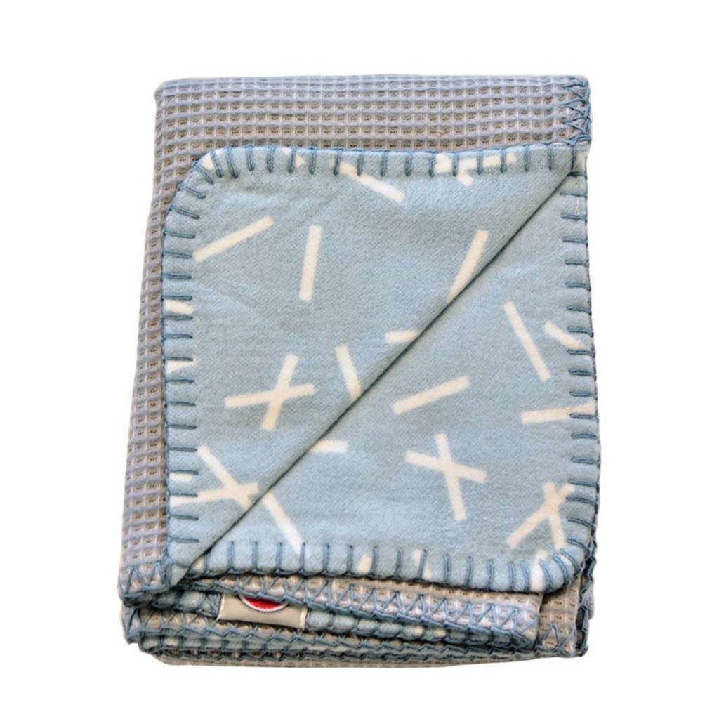 Lodger Dreamer baby ledikantdeken 110 x 140 cm honeycomb steelgrey, Steelgrey