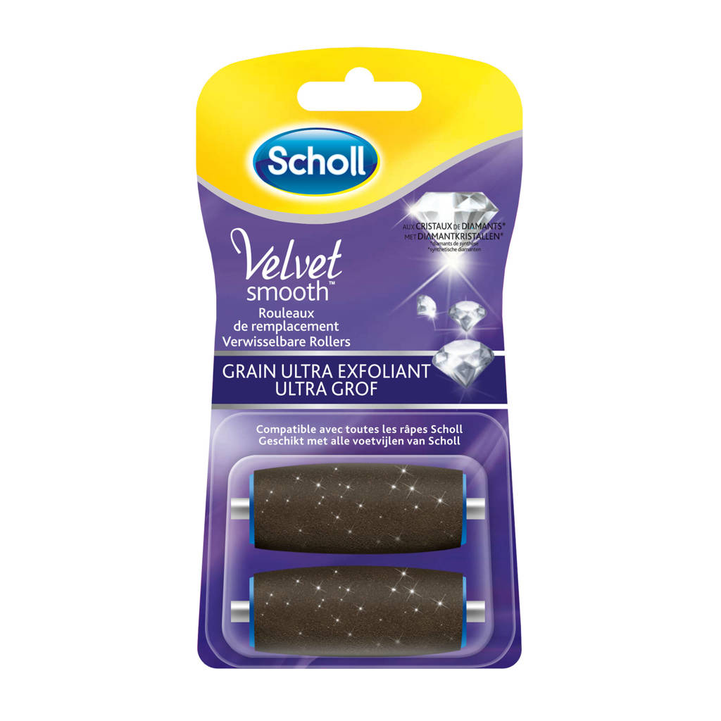 Scholl Velvet Smooth Elektronische Voetvijl - Navulling - Diamond Crystal Ultra Coarse - 2 stuks