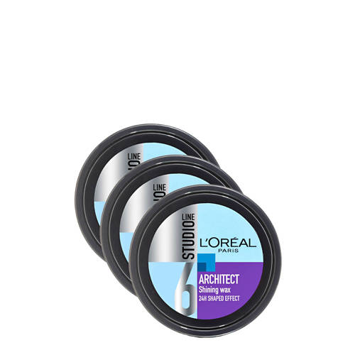 Loreal Paris Studio Line Architect Haarwax 3 X 75 Ml loreal kopen in de aanbieding