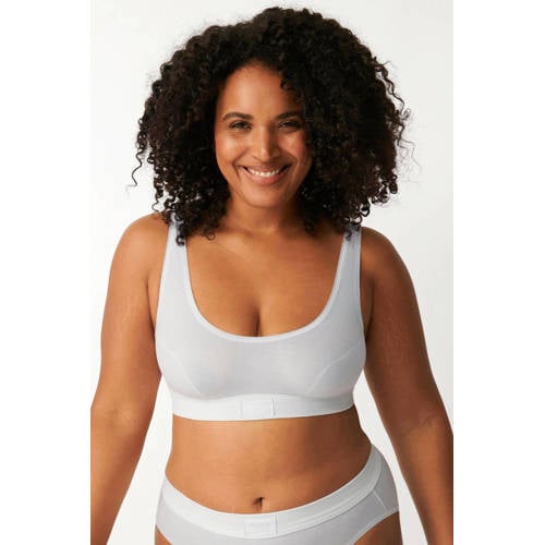 sloggi Double Comfort niet-voorgevormde bh top wit afbeelding