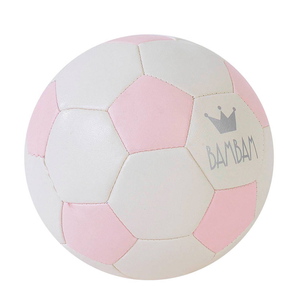 BamBam voetbal roze knuffel 11 cm, Roze