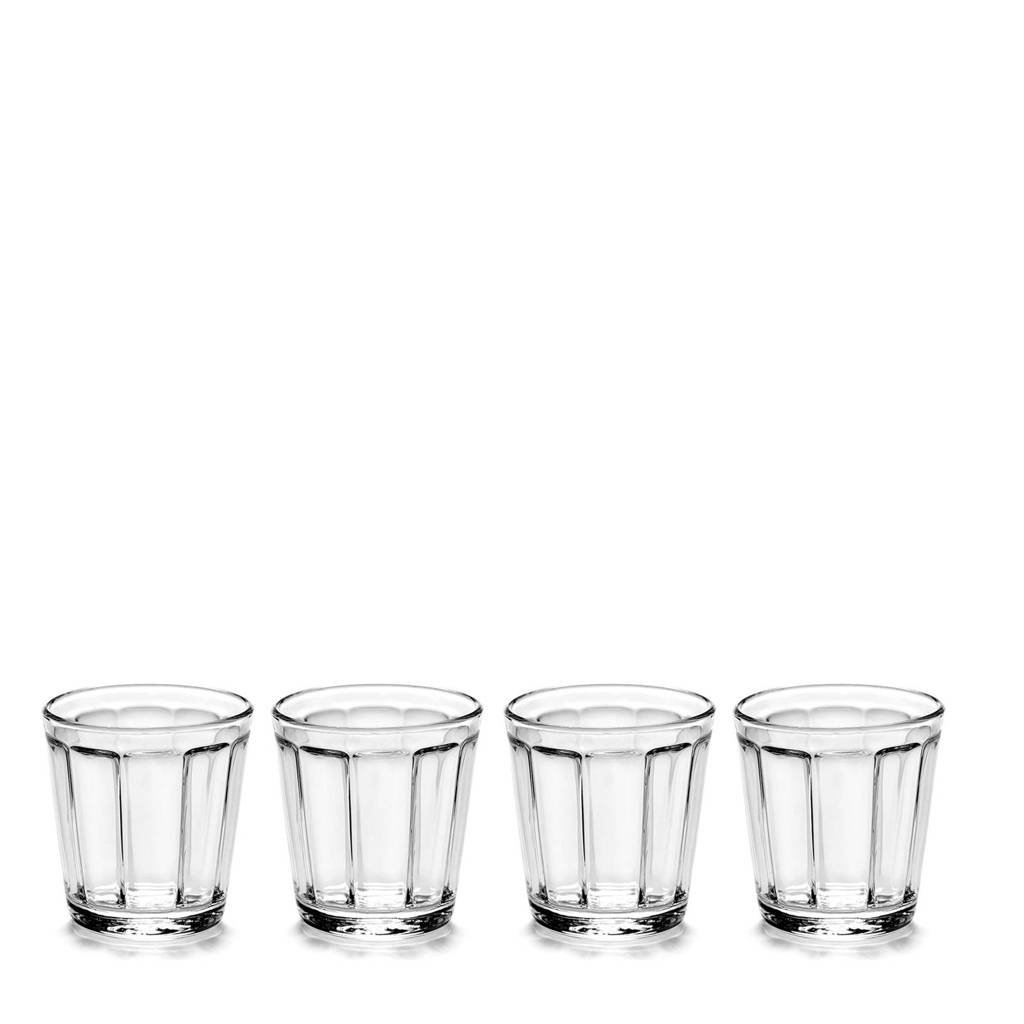 Serax Surface espresso glas (Ø6 cm) (set van 4), Transparant