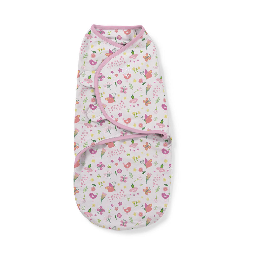 SwaddleMe inbakerdoek small flowers & butterflies wehkamp