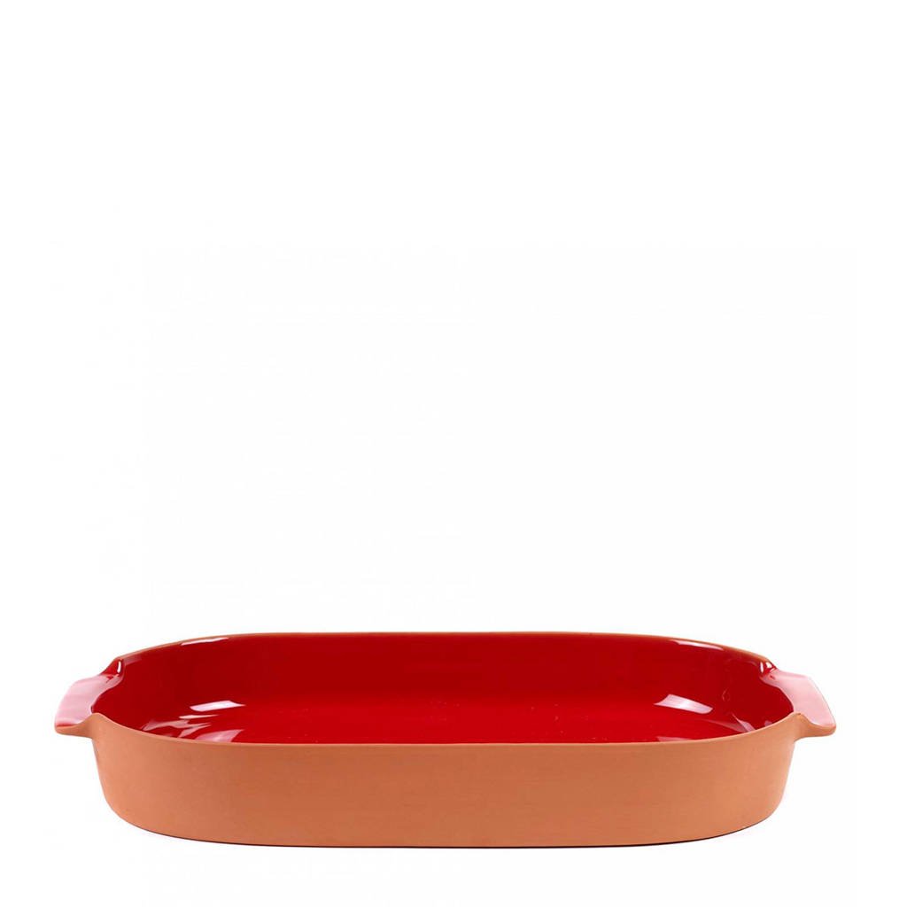 Jansen+Co Terra ovenschaal (26x45 cm), Rood