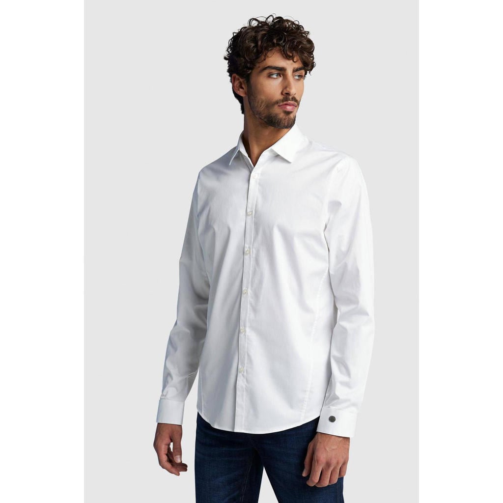 Michaelis slim fit overhemd white Michaelis slim fit overhemd white