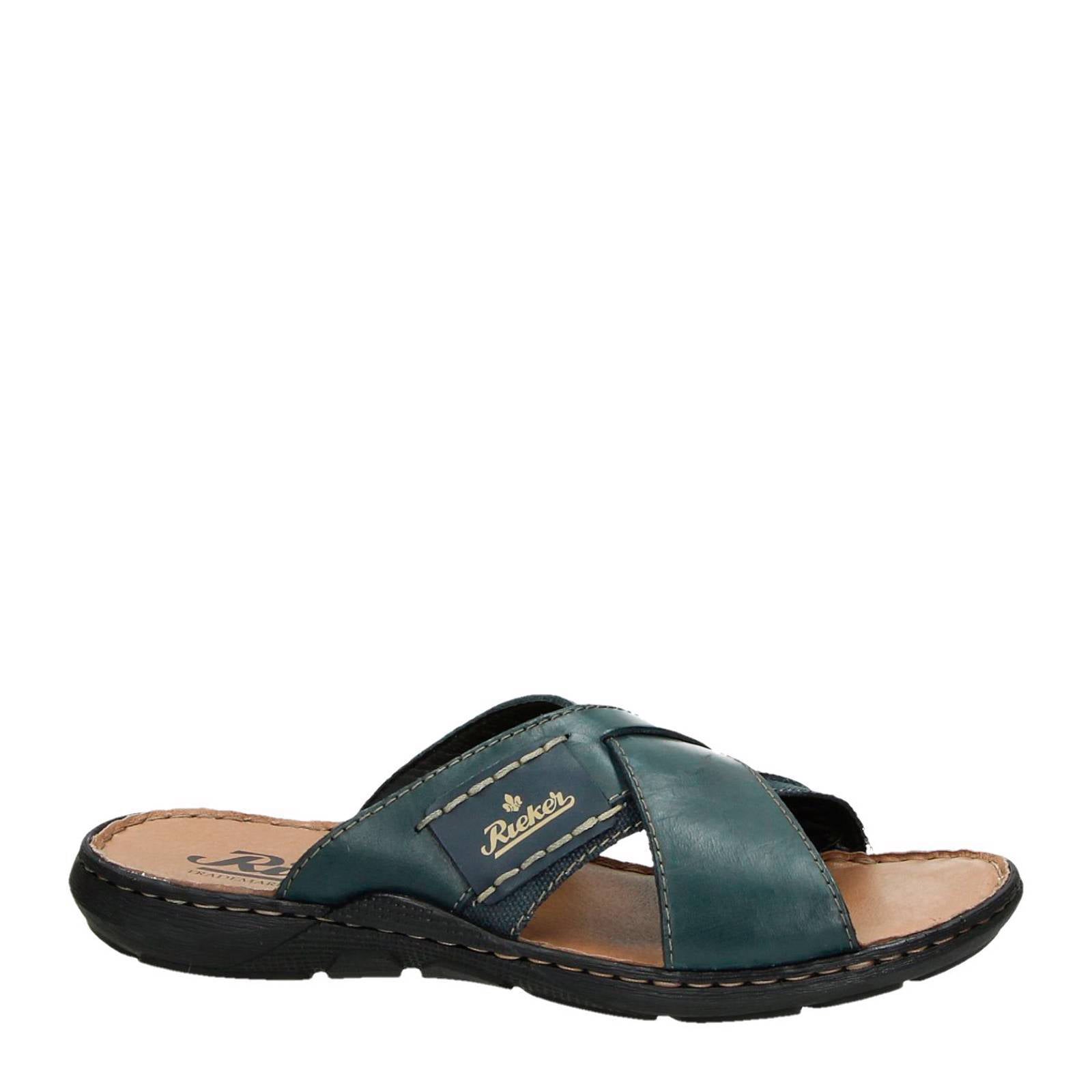 Rieker leren slippers | wehkamp
