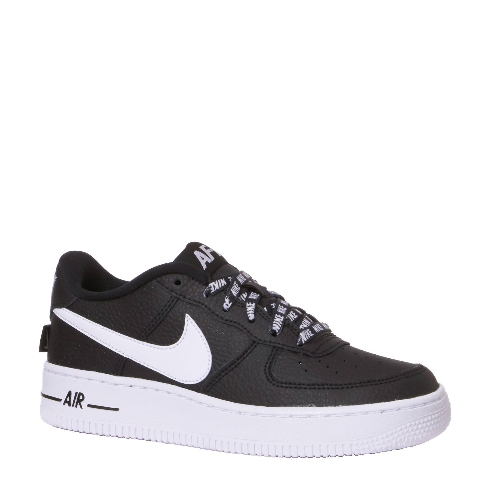 nike force 1 zwart wit