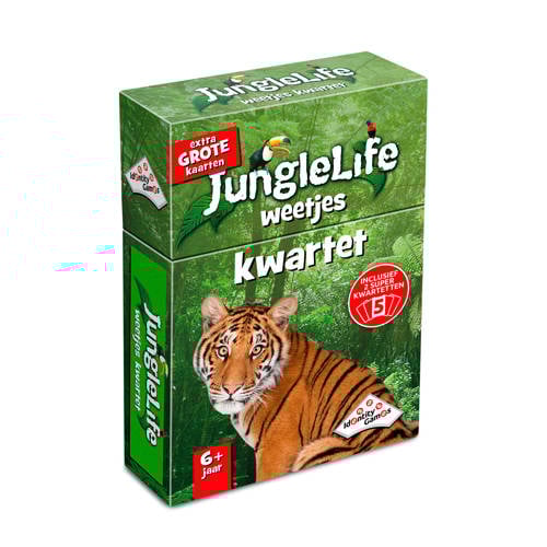 Identity Games Junglelife Weetjes Kwartet Kaartspel identity games kopen in de aanbieding