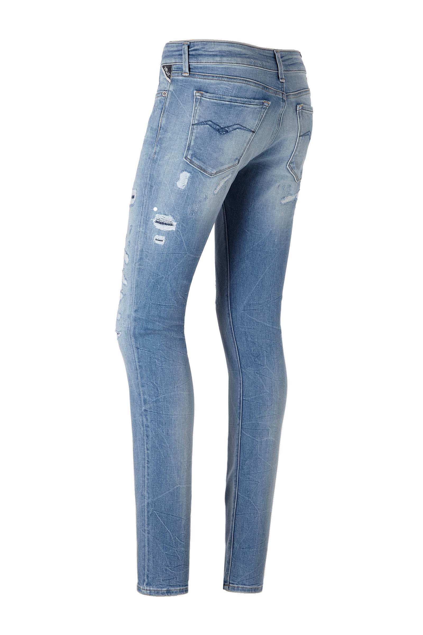 replay broken edge jeans