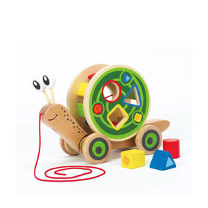 houten trekfiguur slak