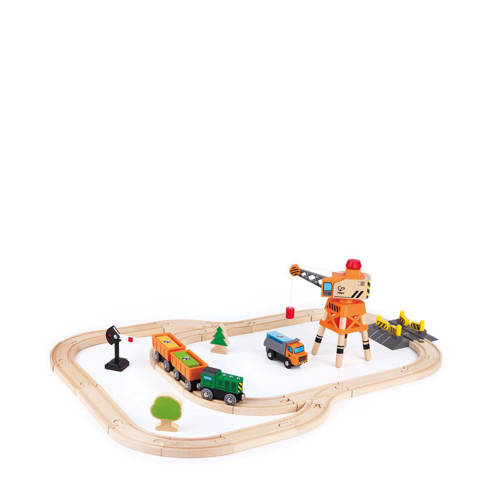 Hape Houten Laden Lossen Treinset hape kopen in de aanbieding