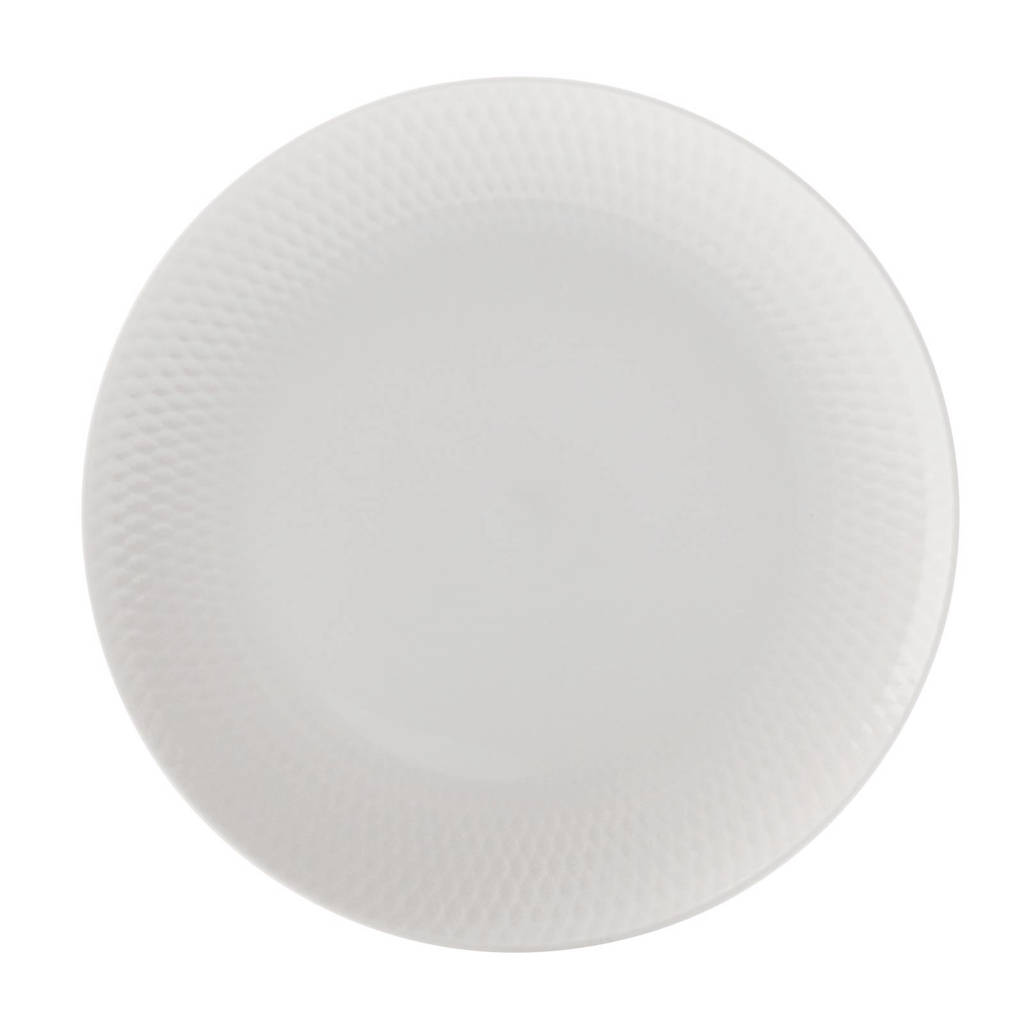 Maxwell & Williams Diamonds Round gebaksbord (Ø18 cm) (set van 2), Wit