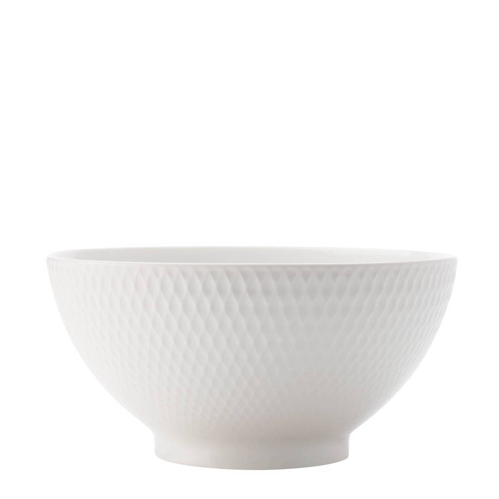 Maxwell & Williams Diamonds Round schaal (Ø20 cm), Wit