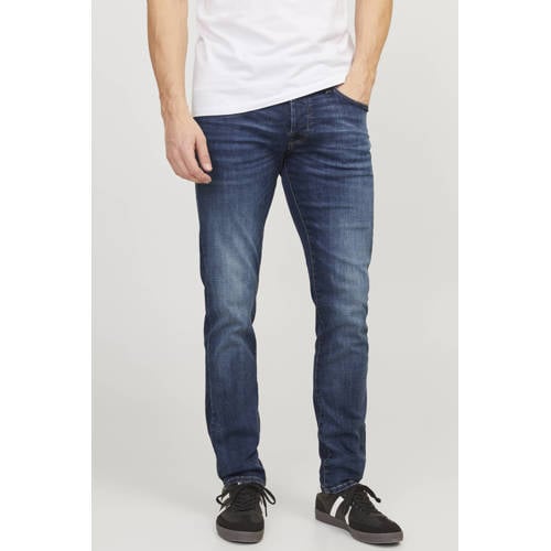 JACK & JONES JEANS INTELLIGENCE slim fit jeans JJIGLENN JJICON blue denim afbeelding
