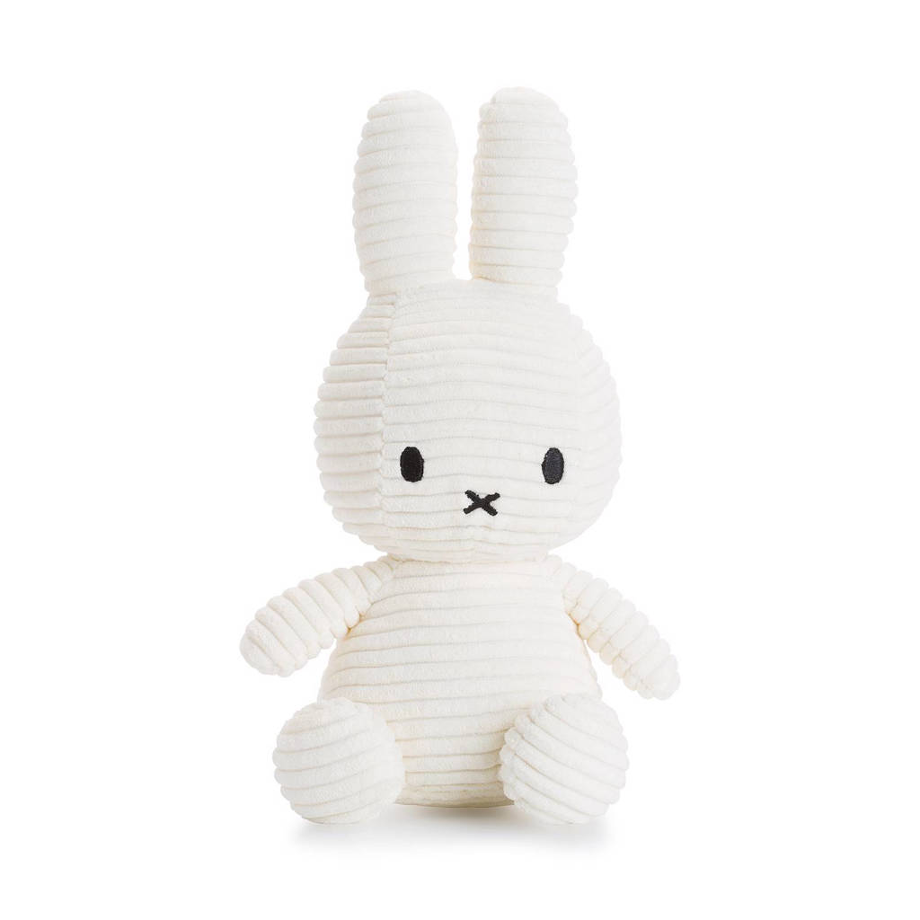 nijntje Miffy Corduroy knuffel 24 cm, Wit
