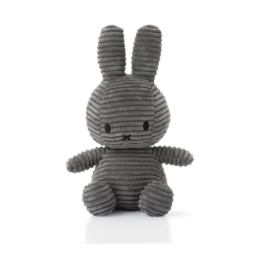 nijntje Corduroy grijs knuffel 24 cm, Grijs