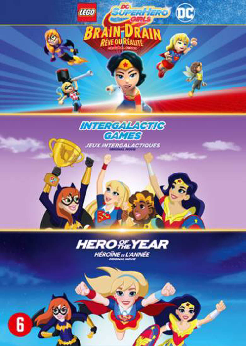 DC super hero girls 1 & 2 + Lego DC super hero girls (DVD)