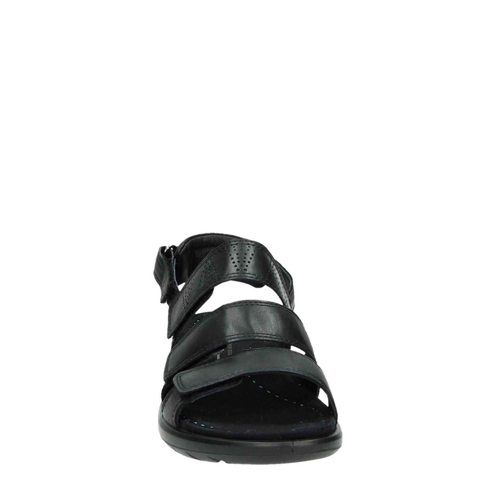 Ecco Soft 5 leren sandalen | wehkamp