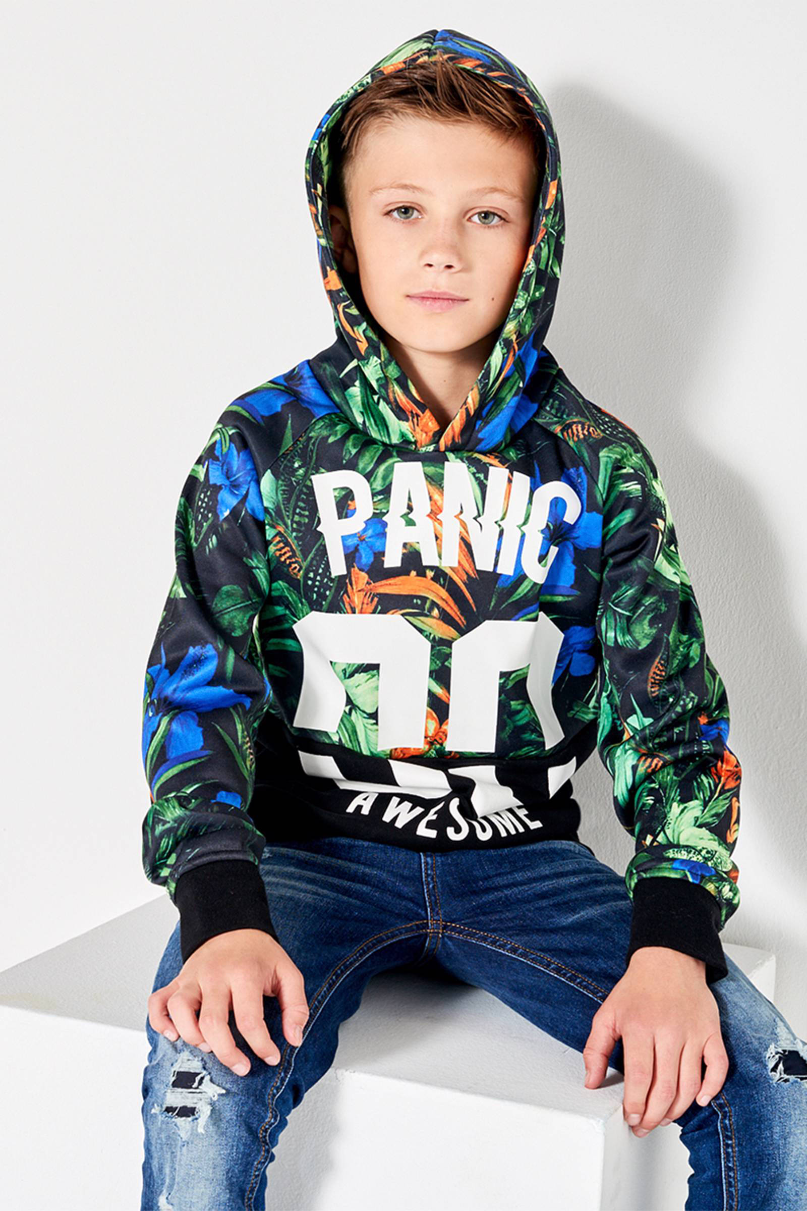 CoolCat hoodie | wehkamp CoolCat hoodie okergeel | wehkamp
