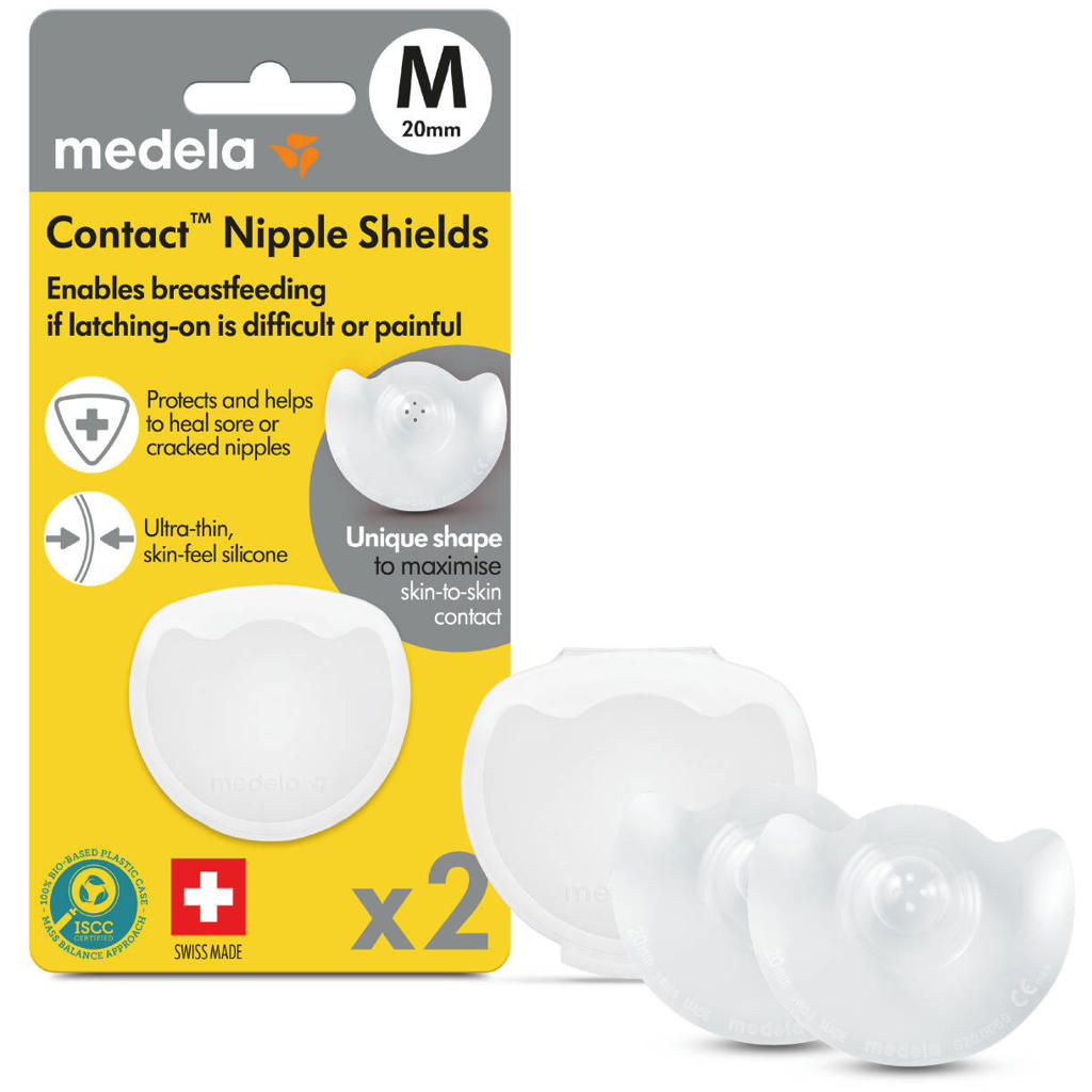 Medela Contact tepelhoedjes M (20 mm) inclusief bewaardoosje (2 stuks)
