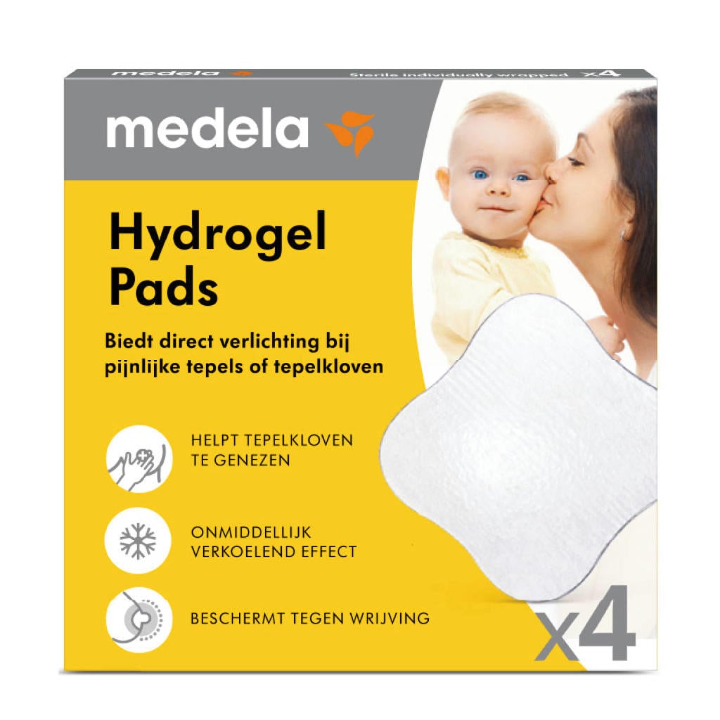 Medela Hydrogel Pads voor verzachting bij pijnlijke tepels of tepelkloven (4 stuks)