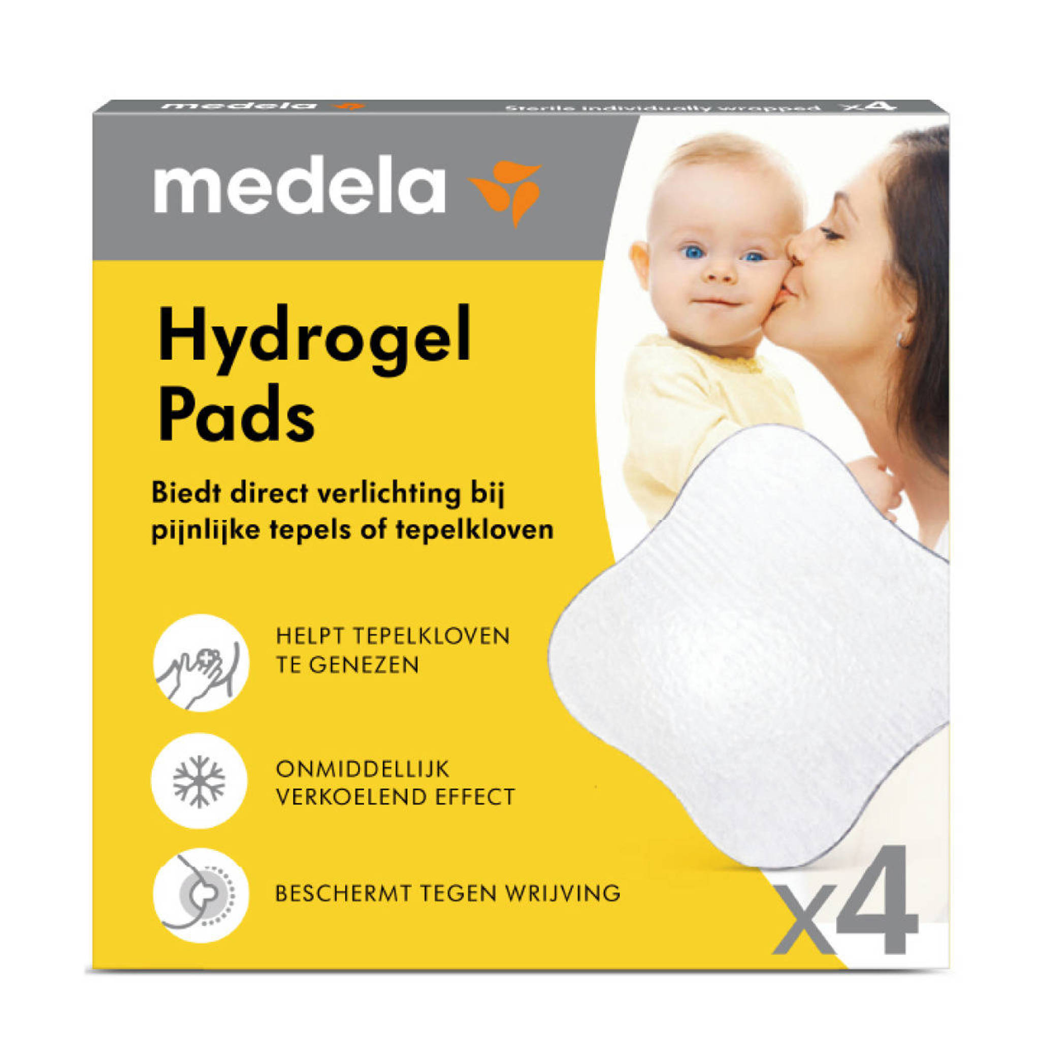 Medela Hydrogel Pads Voor Verzachting Bij Pijnlijke Tepels Of Tepelkloven 4 Stuks Wehkamp