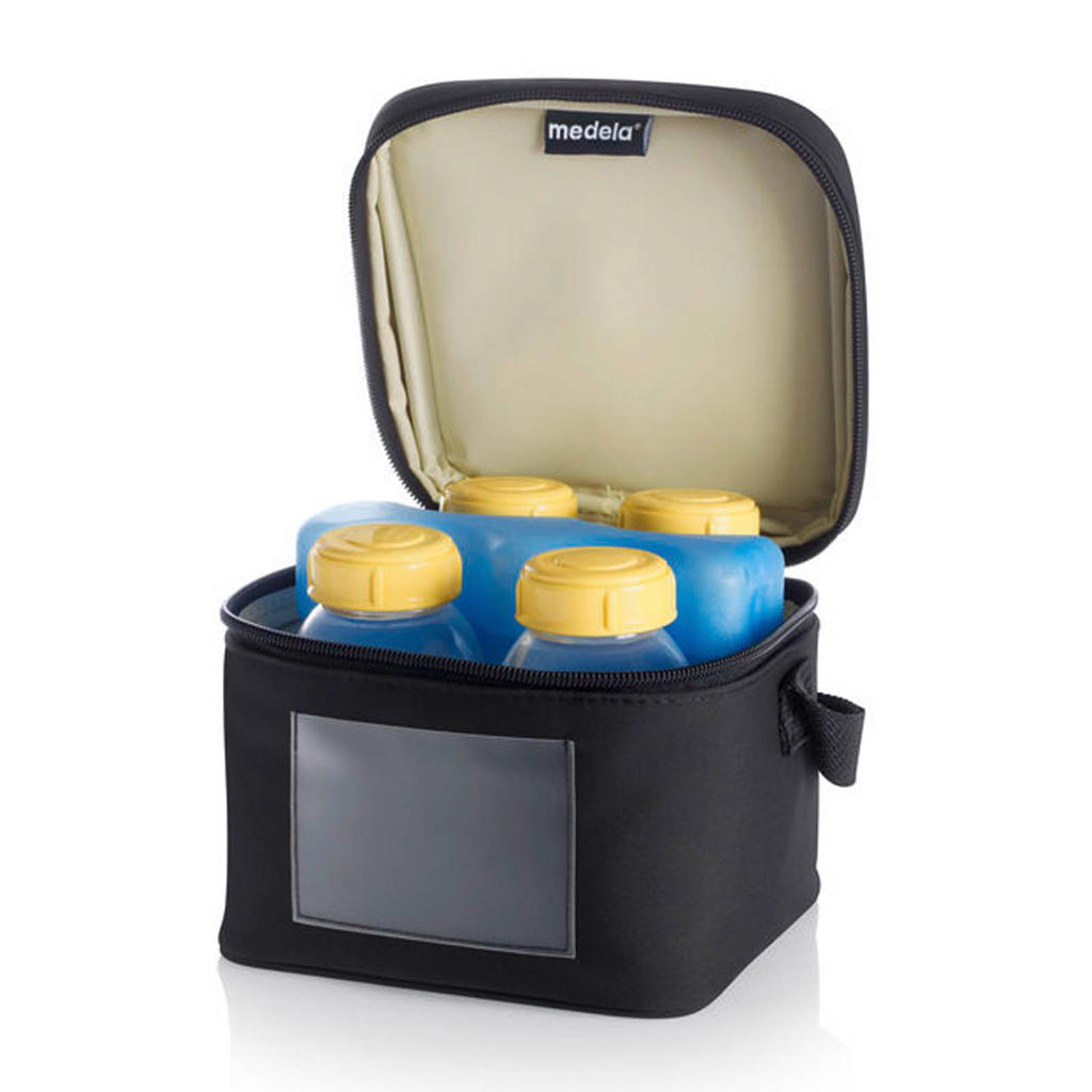 Medela Koeltasje, incl. voorgevormd koelelement en 4 moedermelkflesjes