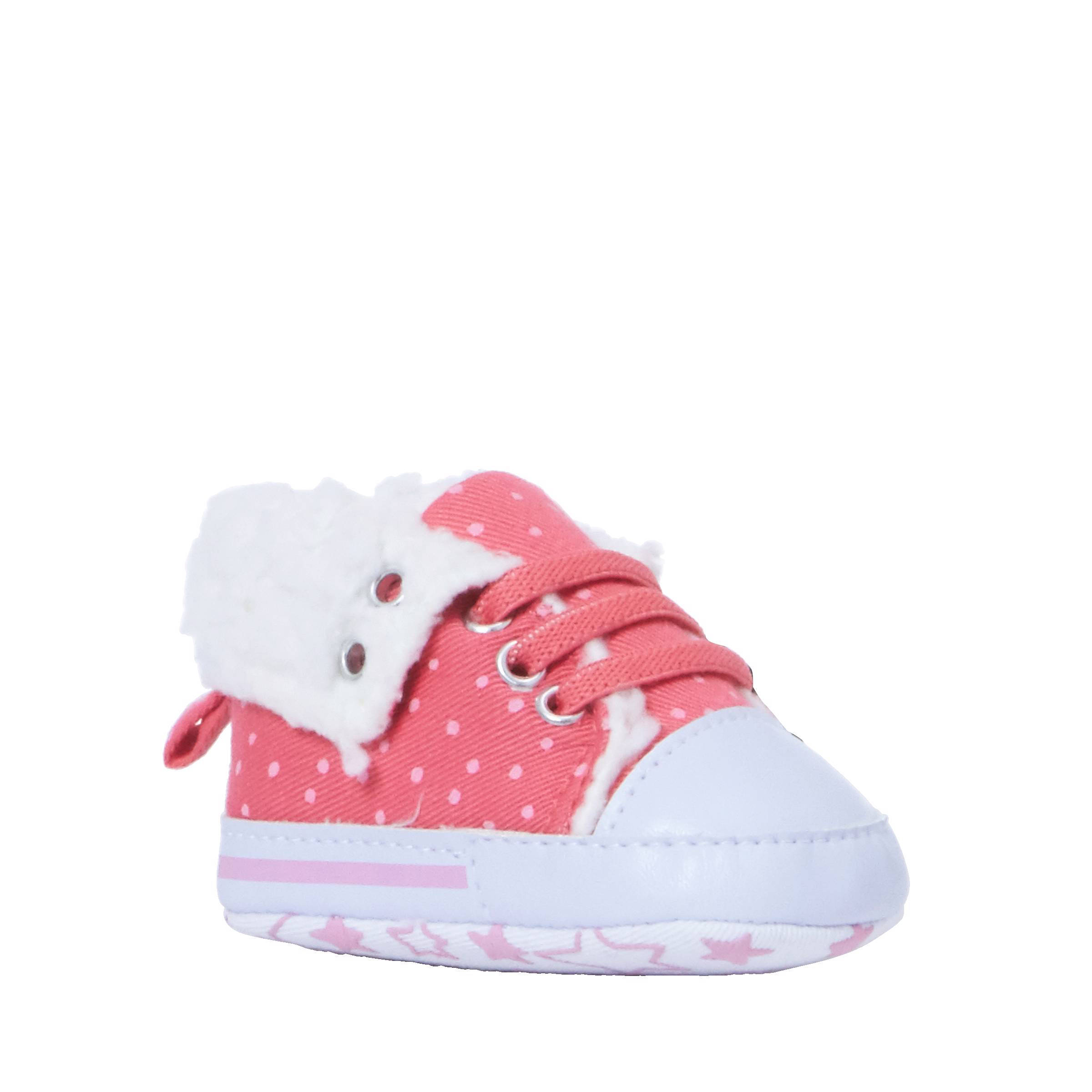 XQ babyschoenen stippenprint roze wehkamp