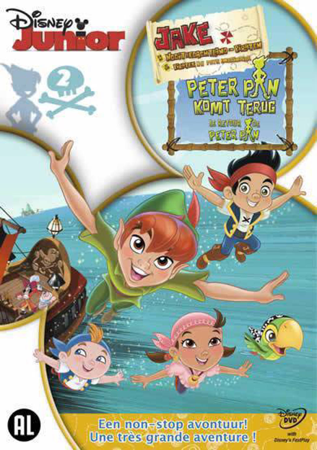 straal ontwerp Klusjesman Jake en de nooitgedachtland piraten - Peter Pan komt terug (DVD) | wehkamp