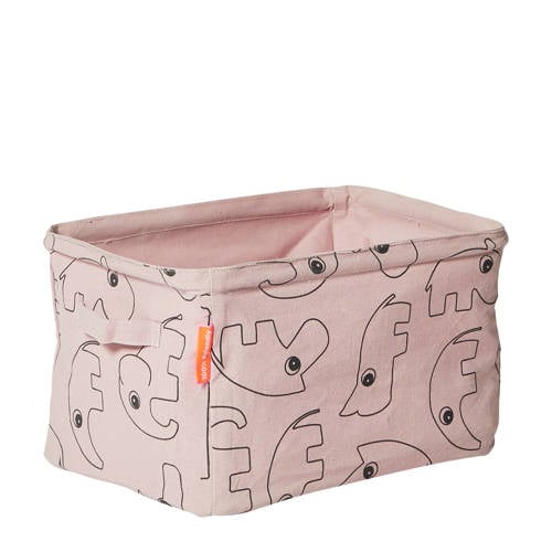 Done By Deer Canvas Opbergmand Roze done by deer kopen in de aanbieding