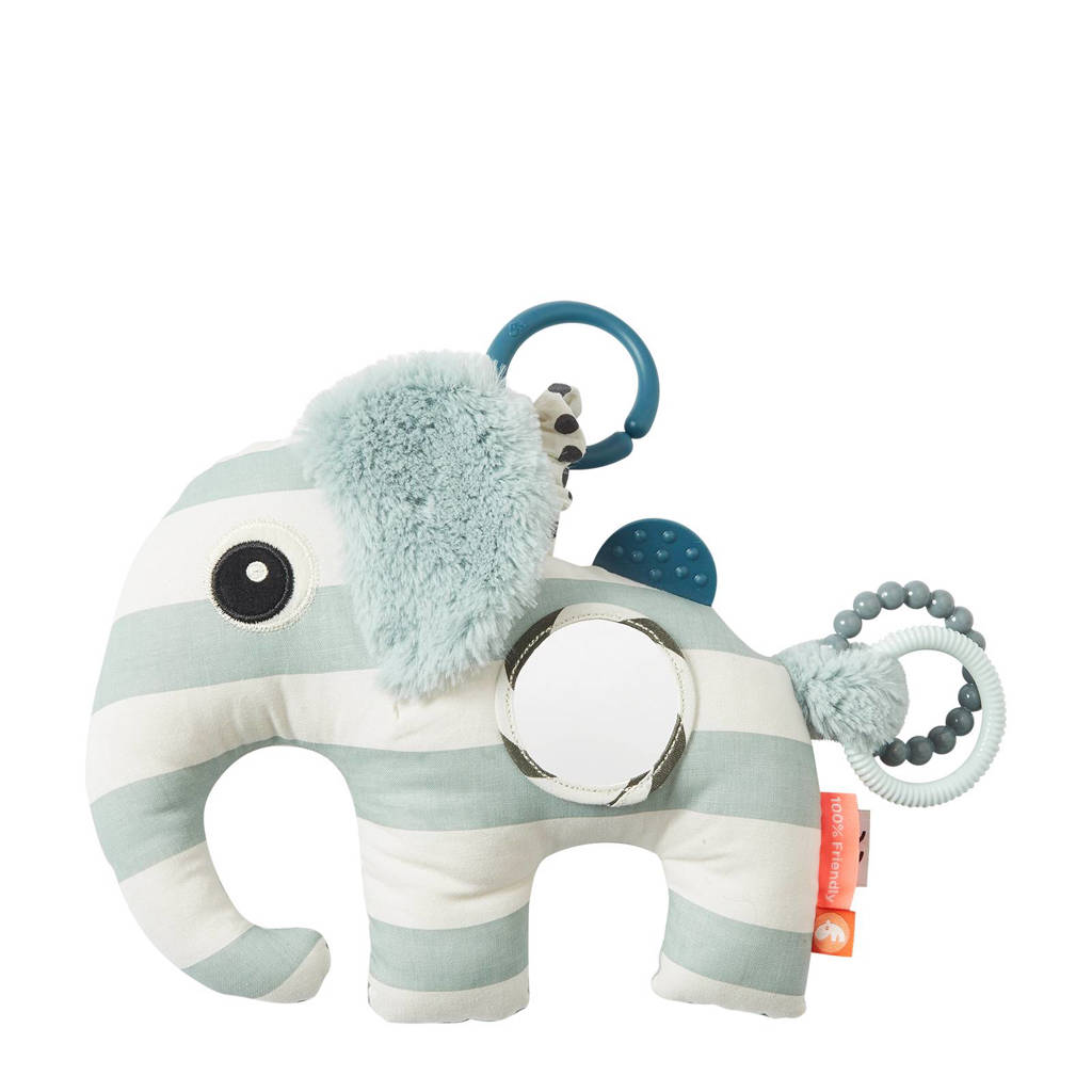 Done by Deer activiteitenknuffel Elphee blauw, Blauw