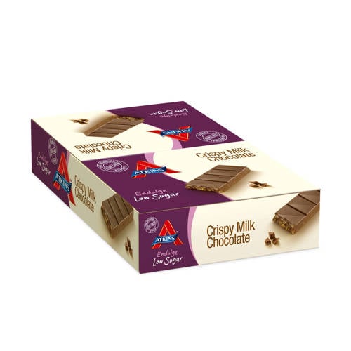 Atkins Endulge Crispy Melk Chocolade Repen 13 2 atkins kopen in de aanbieding